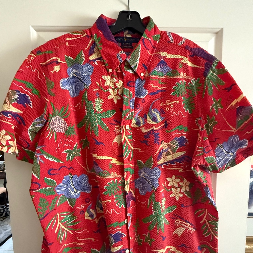 POLO RALPHN LAUREN TROPICAL PRINT SS SHIRT